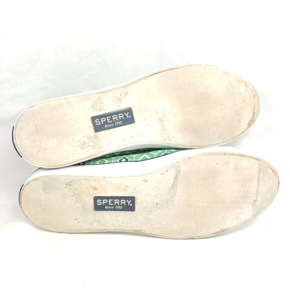 Sperry Top-Sider Sneakers Women's Size 10 Green Canvas - Picture 8 of 8